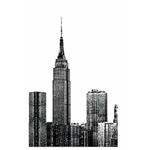 NYC In Pure B&W XVIII - Wrapped Canvas Print Rosalind Wheeler Size: 30cm H x 20cm W x 3.8cm D on Productcaster.