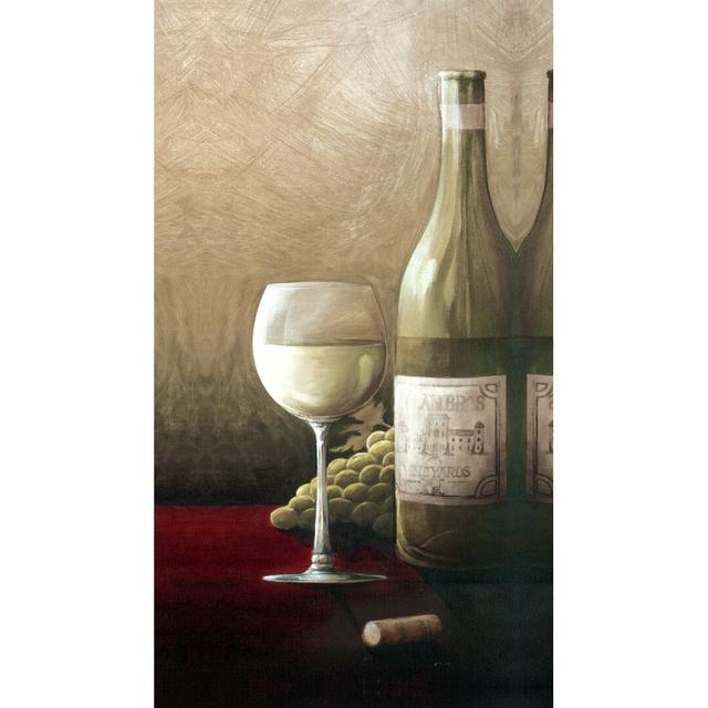 White Wine Still Life - Wrapped Canvas Painting Print Astoria Grand Size: 46cm H x 30cm W x 3.8cm D on Productcaster.