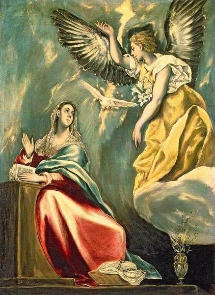 The Annunciation, C.1595-1600 by El Greco - Art Print on Paper East Urban Home Size: Small on Productcaster.