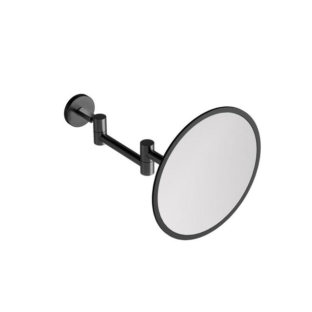 WALL MAGNIFYING MIRROR Cosmic Finish: Matte Black on Productcaster.