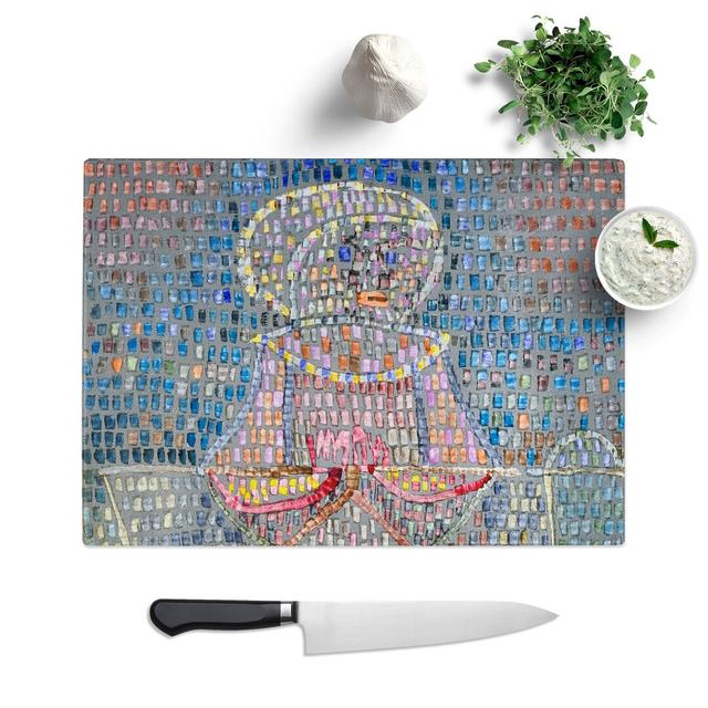 Boy in Fancy Dress by Paul Klee Chopping Board East Urban Home Size: 0.4cm H x 28.5cm W x 39cm L on Productcaster.