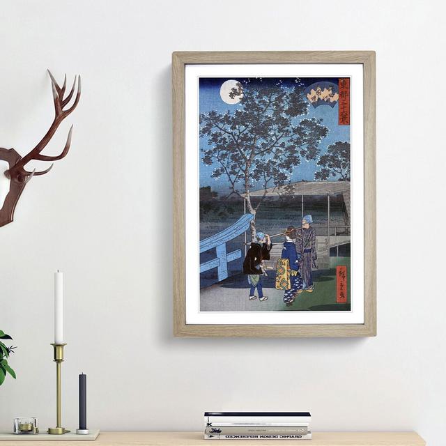 Sumidagawa Mimeguri by Utagawa Hiroshige - Picture Frame Painting Print East Urban Home Size: 36cm H x 27cm W x 2cm D, Frame Option: Oak Framed on Productcaster.