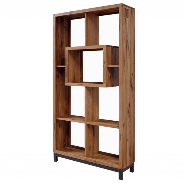 Villanders Bookcase Massivmoebel24 Colour: Tobacco brown on Productcaster.