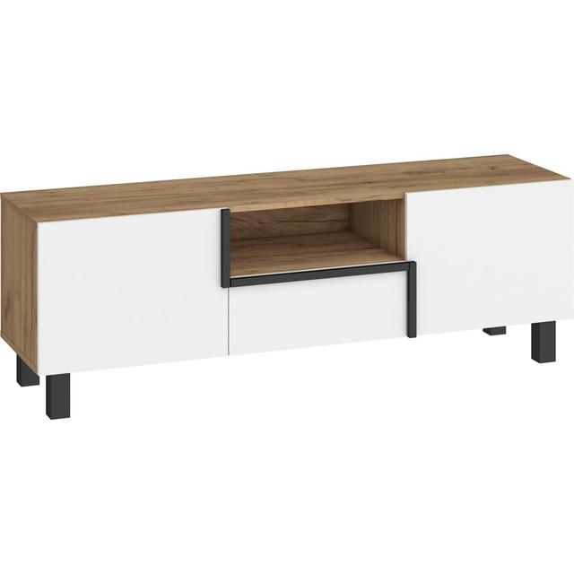 Barnesbury TV Stand for TVs up to 65" 17 Stories Colour: Tan/White on Productcaster.