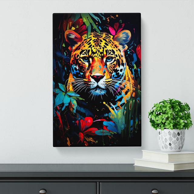 Leopard Expressionism Art - No Frame Art Prints Latitude Vive Size: 60cm H x 40cm W x 3cm D on Productcaster.