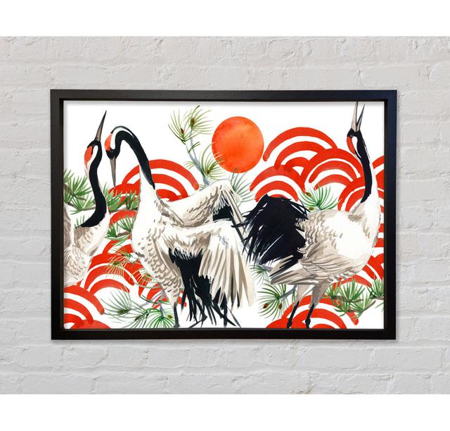 Japanese Stork Framed Print Bright Star Size: 59.7cm H x 84.1cm W on Productcaster.