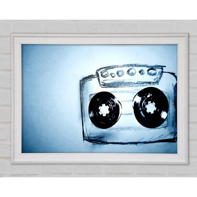 Cassette Tape Drawing - Print Bright Star Size: 42cm H x 59.7cm W x 1.5cm D on Productcaster.