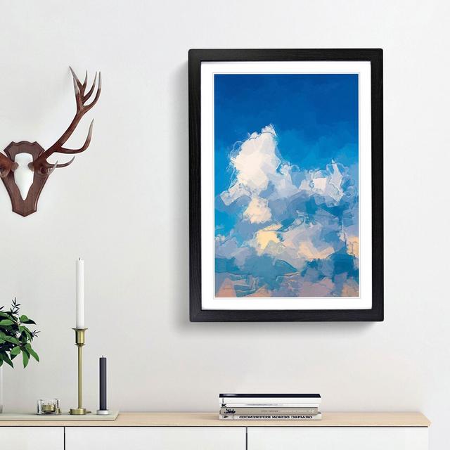 Cloudy View in Abstract - Picture Frame Graphic Art Print East Urban Home Frame Option: Black Framed, Size: 87cm H x 62cm W x 2cm D on Productcaster.