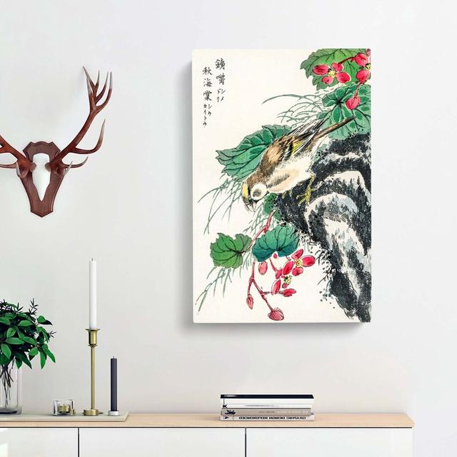 Japanese Hawfinch by Numata Kashu - Wrapped Canvas Art Prints Print East Urban Home Size: 50cm H x 35cm W x 3cm D on Productcaster.