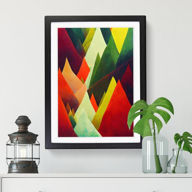 Forest Color Field - Single Picture Frame Graphic Art Metro Lane Format: Oak Framed, Size: 34cm H x 25cm W x 2cm D on Productcaster.