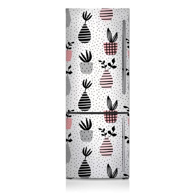 Flowers in Vases Fridge Magnetic Door Sticker East Urban Home on Productcaster.