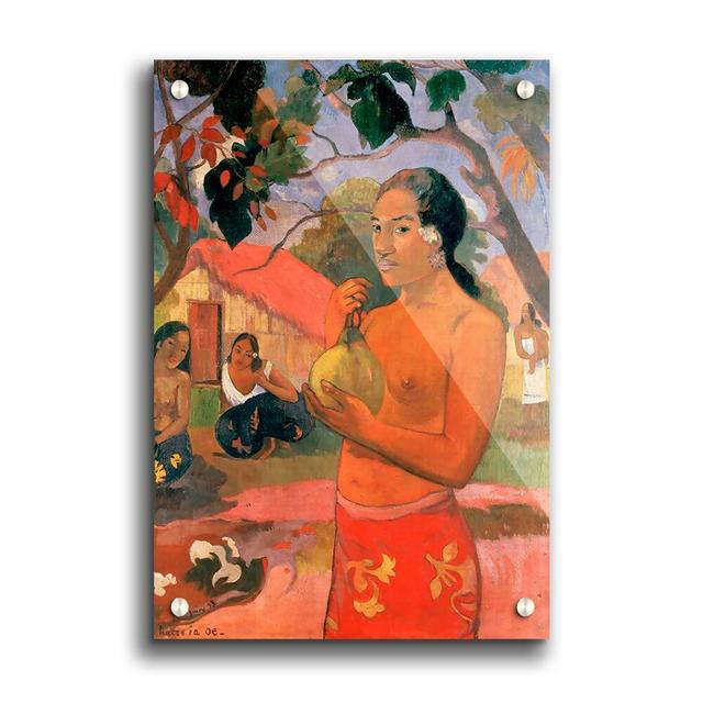 Gauguin Woman Holding A Fruit by - Unframed Painting Print on Paper East Urban Home Size: 42cm H x 59.4cm W on Productcaster.