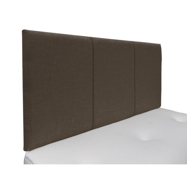 Liang Upholstered Headboard 17 Stories Upholstery: Plush Velvet, Size: Double (4'6), Colour: Charcoal on Productcaster.