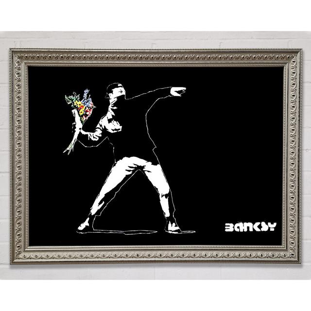 Flower Thrower Silver Framed Print Bright Star Size: 21cm H x 29.7cm W on Productcaster.