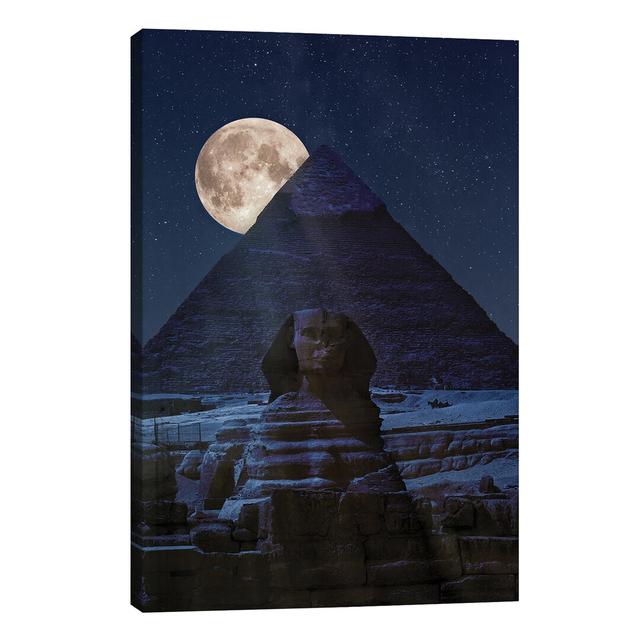 'The Dark Side of The Pyramid' by Car Culture - Wrapped Canvas Painting Print Ebern Designs Size: 101.6cm H x 66.04cm W x 1.91cm D on Productcaster.