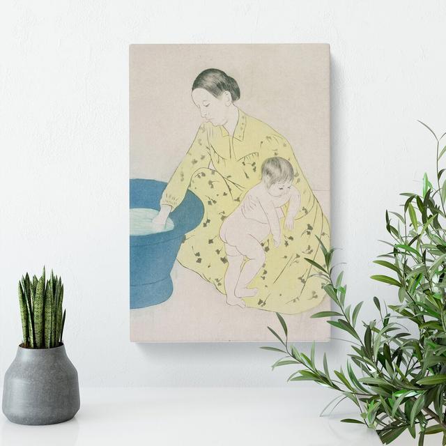 The Bath by Mary Cassatt - Wrapped Canvas Painting East Urban Home Size: 60cm H x 40cm W x 3cm D on Productcaster.