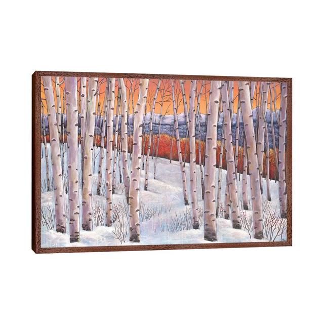 Winters Dream by Johnathan Harris - Painting on Canvas Union Rustic Format: Classic Brown Wood Framed, Size: 45.72cm H x 66.04cm W x 3.81cm D on Productcaster.