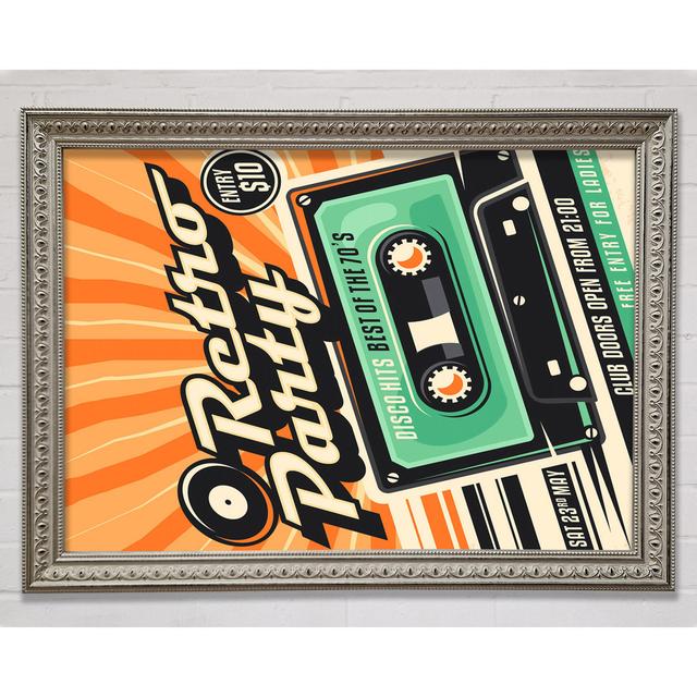 Disco Hits Best Of The 70'S Framed Print Ophelia & Co. Format: Silver Framed Paper, Size: 29.7cm H x 42cm W x 3cm D on Productcaster.