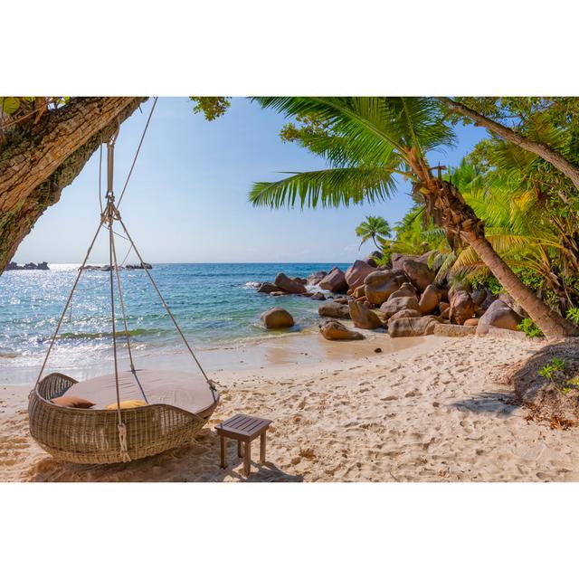 Relax On Tropical Beach by Cinoby - No Frame Print on Canvas 17 Stories Size: 40cm H x 60cm W on Productcaster.