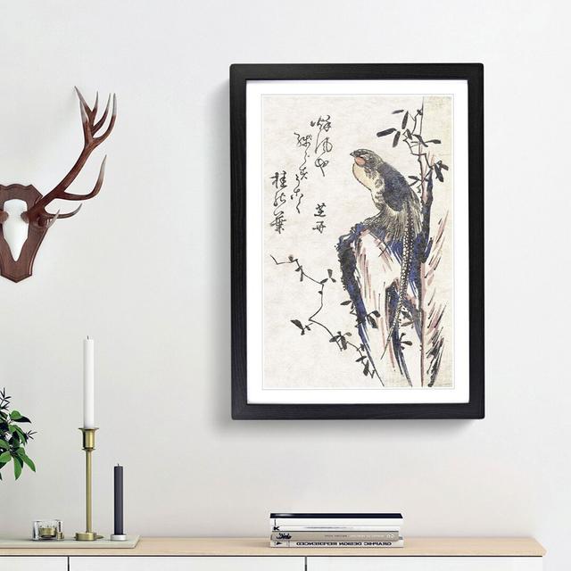 Golden Pheasant by Utagawa Hiroshige - Picture Frame Painting Print East Urban Home Frame Option: Black Framed, Size: 48cm H x 36cm W x 2cm D on Productcaster.