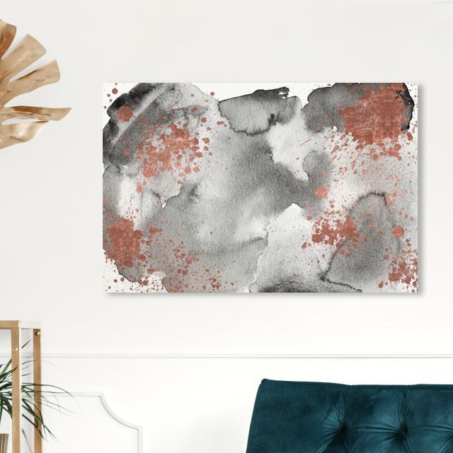 Grey Mountain Rock - Wrapped Canvas Print East Urban Home Size: 25.4 cm H x 38.1 cm W on Productcaster.