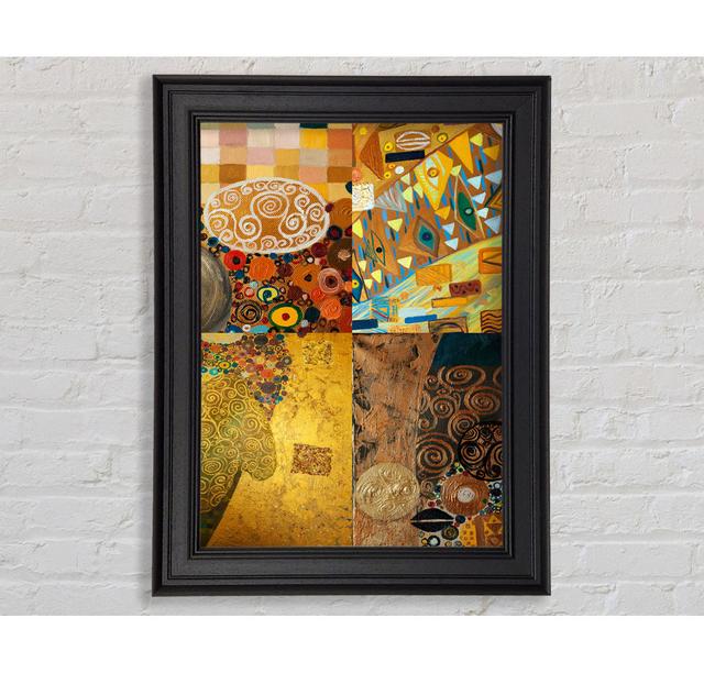 Klimt Goldene Regeln - Einzelne Bilderrahmen Kunstdrucke BohoLiving Größe: 141,4 cm H x 100 cm B x 8 cm T on Productcaster.