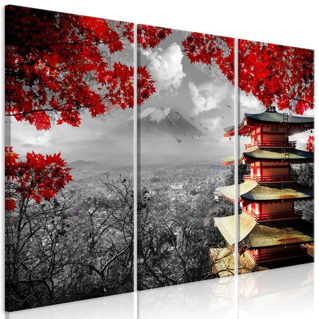 Leinwandbild – Japanese Adventure Artgeist Größe: 90 cm H x 60 cm B on Productcaster.