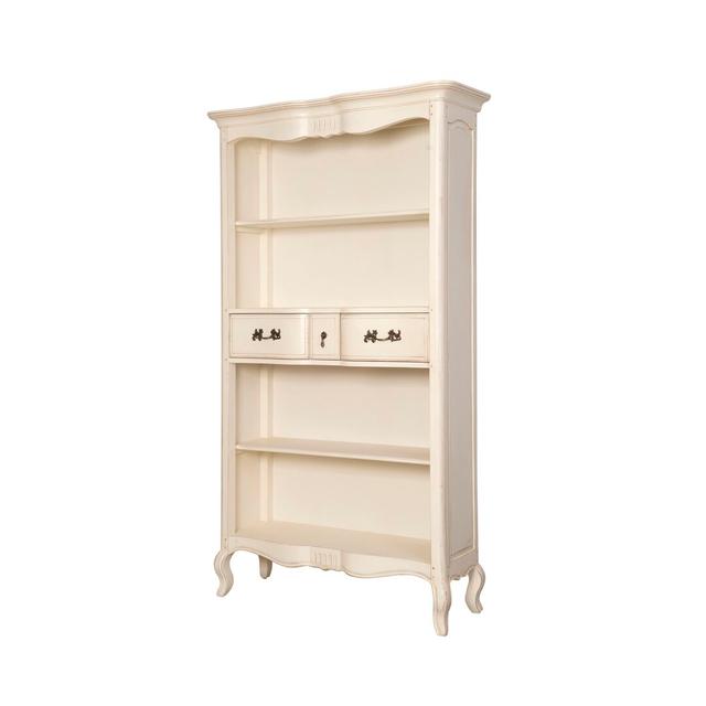 Deskins Bookcase Fleur De Lis Living Colour: Cream on Productcaster.