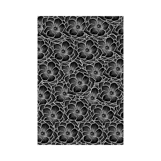 Flower Pattern by Alberto Perez - Wrapped Canvas Print Rosalind Wheeler Size: 152.4cm H x 101.6cm W x 3.81cm D on Productcaster.