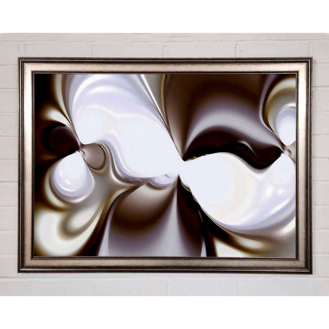 Chocolate Cream Framed Print Wall Art Ivy Bronx Size: 42cm H x 59.7cm W x 1.5cm D, Format: Gunmetal Framed Paper on Productcaster.