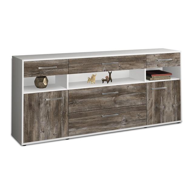 Boxvale 180cm Wide 5 Drawer Borough Wharf Colour: Driftwood/White on Productcaster.