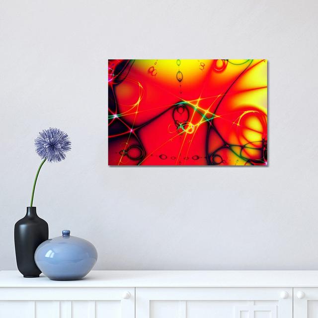 Fire Ball - Wrapped Canvas Print Metro Lane Size: 30.48cm H x 45.72cm W x 1.905cm D on Productcaster.