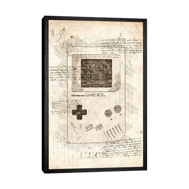 Gameboy by Cornel Vlad - Print on Canvas Williston Forge Format: Black Framed, Size: 66.04cm H x 45.72cm W x 3.81cm D on Productcaster.