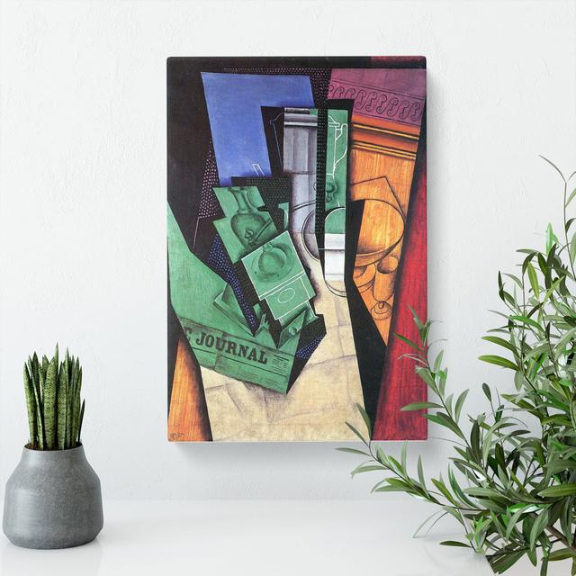 Breakfast by Juan Gris - Wrapped Canvas Painting East Urban Home Size: 76cm H x 50cm W x 3cm D on Productcaster.