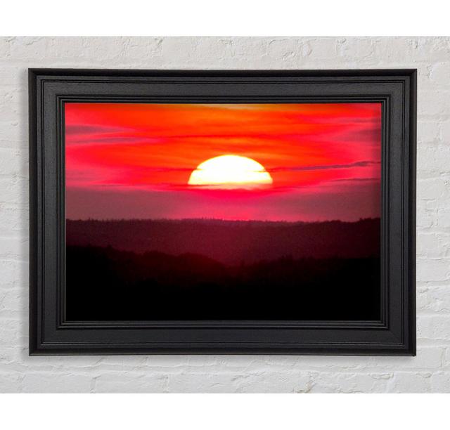 Pink Sunset Glaze - Single Picture Frame Art Prints 17 Stories Size: 42cm H x 59.7cm W x 8cm D on Productcaster.