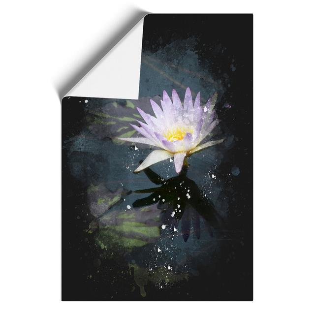 Pretty Water Lily - Unframed Graphic Art East Urban Home Size: 42cm H x 30cm W x 0.1cm D on Productcaster.