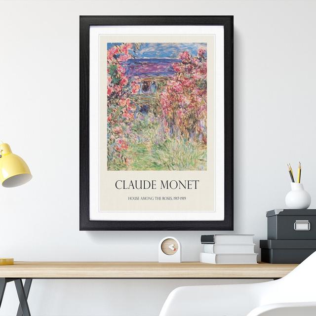 Rose House by Claude Monet - Picture Frame Graphic Art East Urban Home Size: 65cm H x 48cm W x 2cm D on Productcaster.