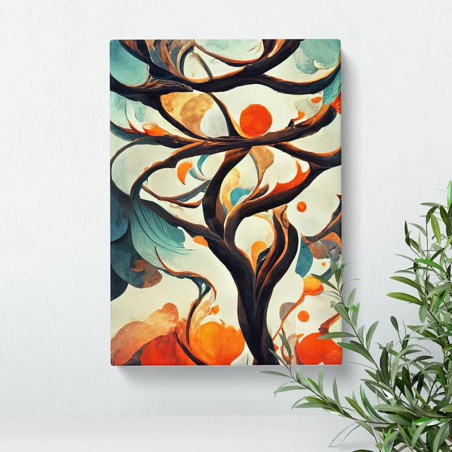 Abstract Tree Branches No.7 - Wrapped Canvas Graphic Art Metro Lane Size: 76cm H x 35cm W x 3cm D on Productcaster.