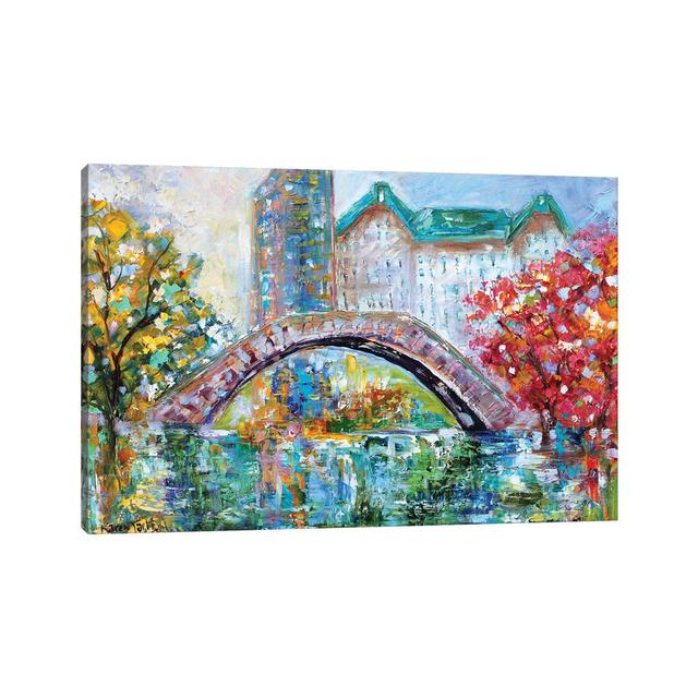 Gapstow Bridge by Karen Tarlton - Wrapped Canvas Painting ClassicLiving Size: 45.72cm H x 66.04cm W x 1.905cm D on Productcaster.