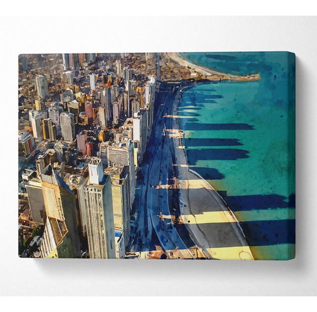 Chicago Beach - Wrapped Canvas Art Prints House of Hampton Size: 81cm H x 121.9cm W x 10cm D on Productcaster.