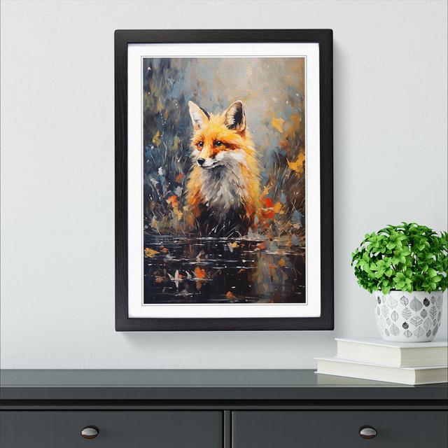 Fox Impressionism Alpen Home Format: Black Framed, Size: 34cm H x 25cm W on Productcaster.