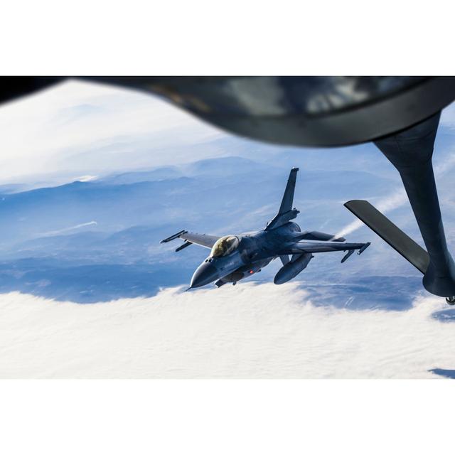 Mid-Air Refueling by Guvendemir - No Frame Print on Canvas Latitude Run Size: 20cm H x 30cm W on Productcaster.