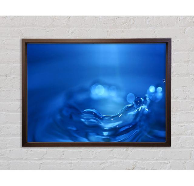 Water Splash Ripple Blue - Print Bright Star Size: 84.1cm H x 118.9cm W x 3.3cm D on Productcaster.