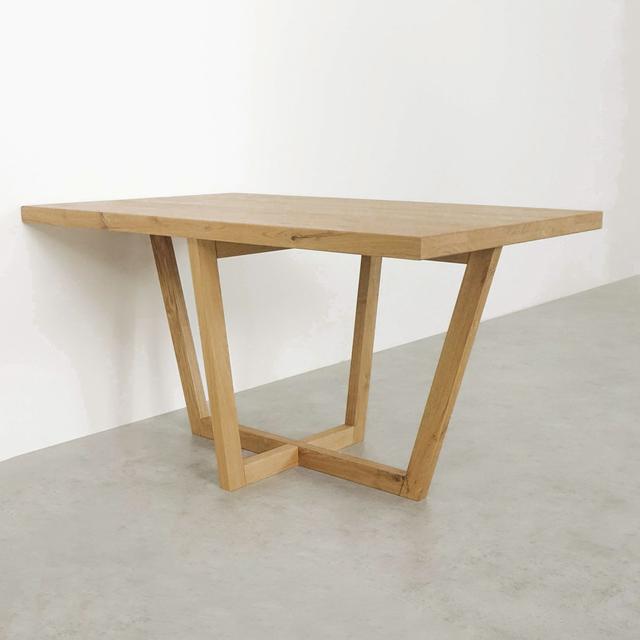 Solid Oak Wood Dinning Table 48Mm Thick Brayden Studio Size: 76cmH x 160cmL x 90cmW, Colour: Natural Oil on Productcaster.