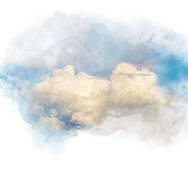 Clouds by NkGerd - Wrapped Canvas Painting Marlow Home Co. Size: 91cm H x 91cm W on Productcaster.