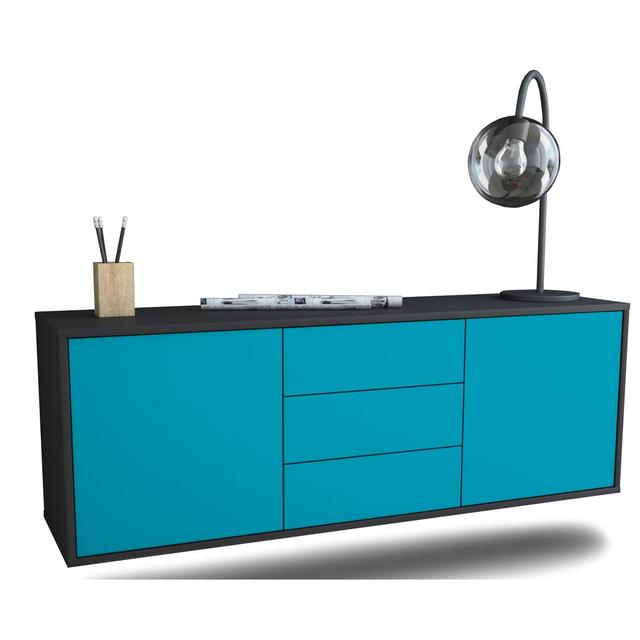 Basilio TV Stand Ebern Designs Colour: Turquoise on Productcaster.