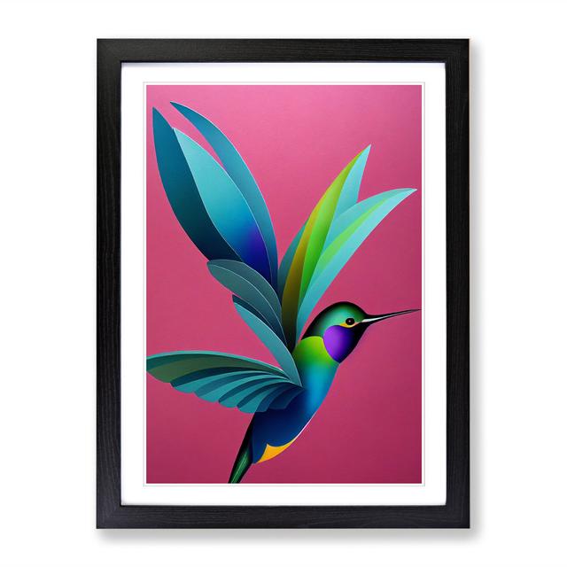 Buecker Hummingbird Modern Vol.2 - Picture Frame Print 17 Stories Frame Option: Black, Size: 64cm H x 46cm W x 2cm D on Productcaster.