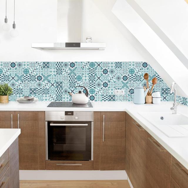 Curtin 50 x 60cm PVC Tile Latitude Vive Colour: Turquoise on Productcaster.