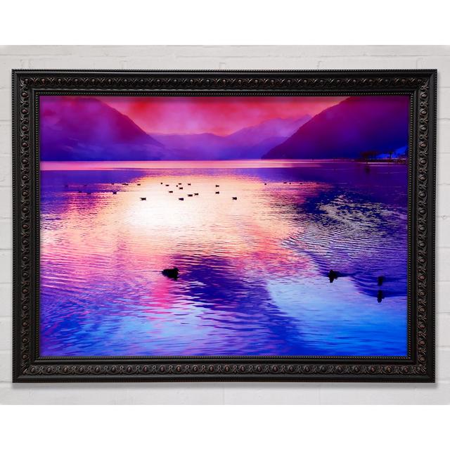 Mountain Lake At Daybreak - Print Bright Star Size: 21cm H x 29.7cm W x 3cm D on Productcaster.