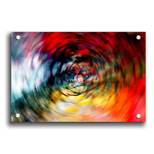 Rainbow Time Warp Contemporary - Unframed Graphic Art Print on Acrylic East Urban Home Size: 42cm H x 59.4cm W on Productcaster.